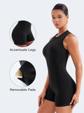 YEOREO Backless Workout Jumpsuits Women One Piece Sleeveless Jumpsuit with Pads Tessia Scrunch Butt Yoga Romper