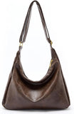 celestina Hobo Bags for Women, Ultra Soft Foldable Vegan Leather Shoulder Handbag, Stylish Slouchy Tote Purses