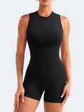 YEOREO Backless Workout Jumpsuits Women One Piece Sleeveless Jumpsuit with Pads Tessia Scrunch Butt Yoga Romper