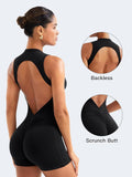 YEOREO Backless Workout Jumpsuits Women One Piece Sleeveless Jumpsuit with Pads Tessia Scrunch Butt Yoga Romper