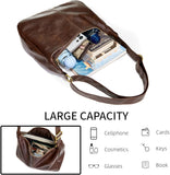 celestina Hobo Bags for Women, Ultra Soft Foldable Vegan Leather Shoulder Handbag, Stylish Slouchy Tote Purses