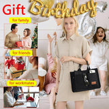 Tote Bag for Women With Compartments,Large Canvas Totes Women's Purse Crossbody Bags Work Laptop Book Bag Shoulder Handbags