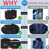 Tote Bag for Women With Compartments,Large Canvas Totes Women's Purse Crossbody Bags Work Laptop Book Bag Shoulder Handbags