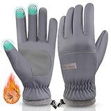 ihuan Winter Waterproof Ski Gloves Men Women, Snow Warm Cycling Cold Weather, Driving Biking Running