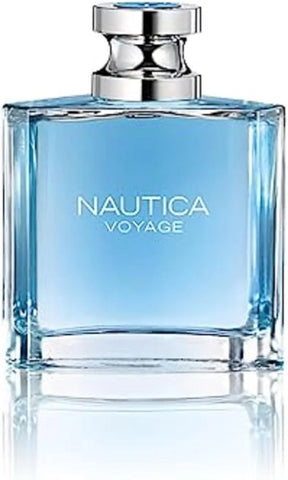 Nautica Voyage Eau De Toilette, Cologne and Fragrance For Men, Fresh, Romantic, Fruity Scent Woody, Aquatic Notes of Apple, Water Lotus, Cedarwood, and Musk Ideal Day Wear, Long Lasting 3.3Fl oz