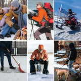 ihuan Winter Waterproof Ski Gloves Men Women, Snow Warm Cycling Cold Weather, Driving Biking Running