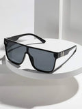 Men Ombre Frame Flat Top Fashion Glasses