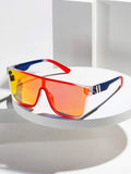 Men Ombre Frame Flat Top Fashion Glasses