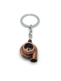 Mens Holographic Turbo Charm Keychain