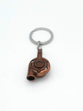 Mens Holographic Turbo Charm Keychain