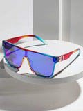 Men Ombre Frame Flat Top Fashion Glasses