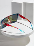 Men Ombre Frame Flat Top Fashion Glasses