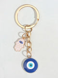 Evil Eye & Hand Charm Keychain