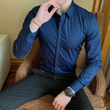 Men's Slim Business Casual Dress Shirt