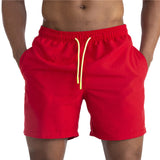 Mens Solid Swimming Trunks