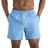 Mens Solid Swimming Trunks