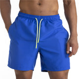 Mens Solid Swimming Trunks