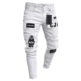 Men's Stretchy Ripped Skinny Jeans