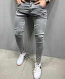 Men's Stretchy Ripped Skinny Jeans