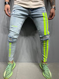 Men's Stretchy Ripped Skinny Jeans