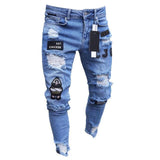 Men's Stretchy Ripped Skinny Jeans